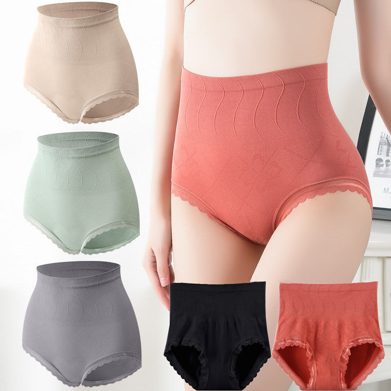Yingbao Shapewear Underwear Panties Women for slimming High Waist thigh M L XL Black Green Grey Pink Orange Khaki postpartum Lace Ladies Seamless Body Shaping belly Short pants Brief