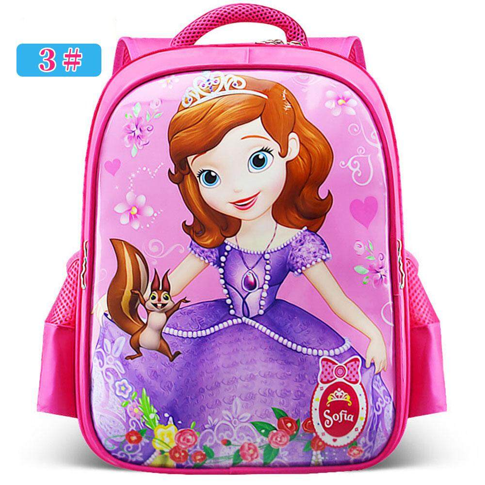 Girls backpack Bag Adjustable strap Shoulder Kids Waterproof Cartoon printed