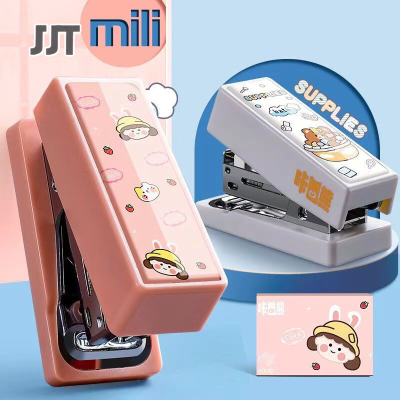 JJT stapler paper stapler mini stapler portable mini portable stapler assorted colors