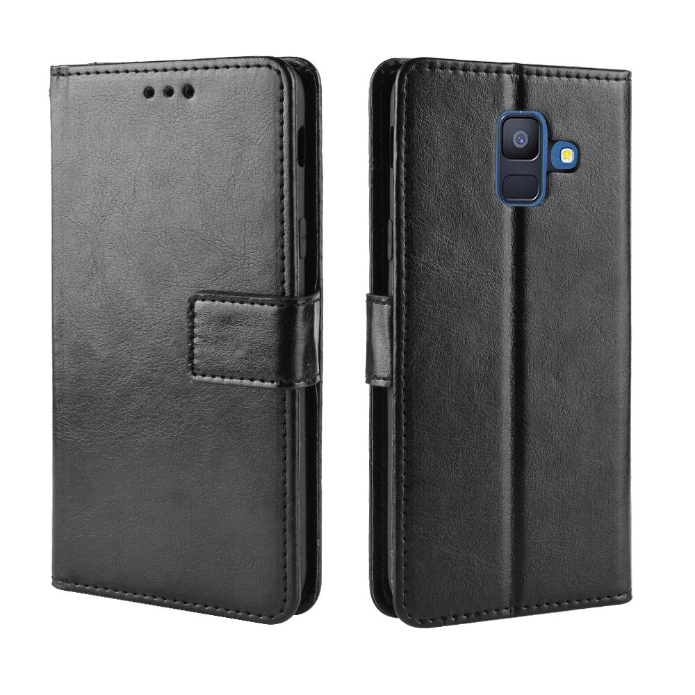Samsung Galaxy J6 2018 PU Leather Case Wallet Flip Phone Case Samsung J62018 Back Cover