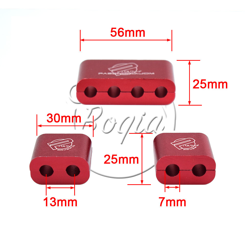 3 Chiếc Bugi Hợp Kim Nhôm Kẹp Dây Điện Kẹp Dây Đánh Lửa Kẹp Dây Cáp Để Trang Trí Xe Hơi Kiểu JDM