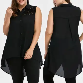 plus size high low top