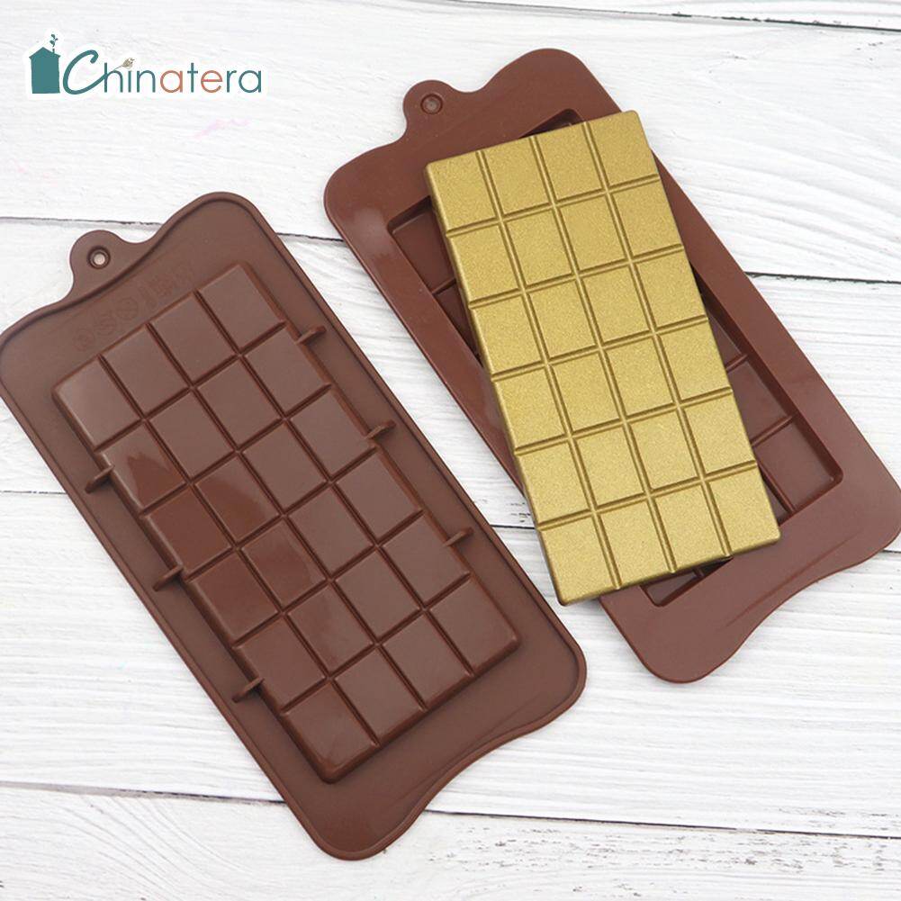 [Chinatera] DIY Chocolate Block Bar Mold Baking Cake Fondant Maker Patisserie Silicone Rectangle Mould Ice Tray Kitchen Bakeware Accessories