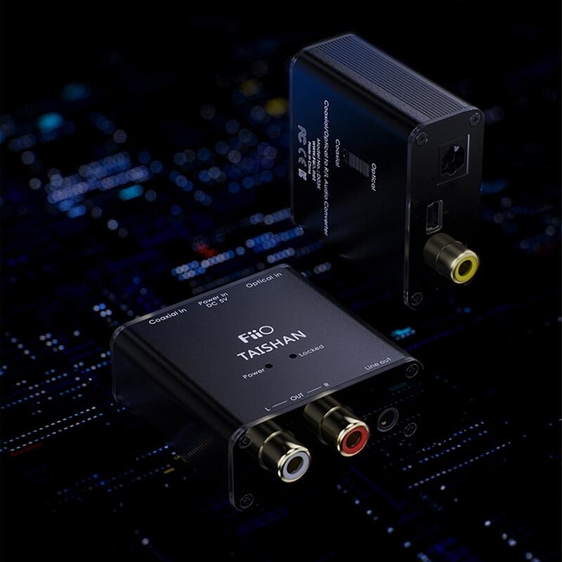 Fiio D03K Digital Audio Decoder MS8416T Receive Chip MS4344 DAC Chip Coaxial Optical Input 192Khz/24Bit RCA/3.5Mm Output