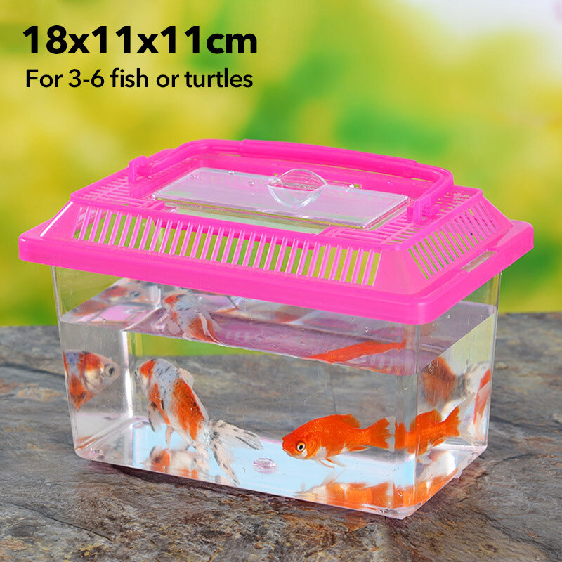 Teeker Desk FishTank Small Glass Aquarium Plant Terrarium for Home Table Top Office Garden Decor