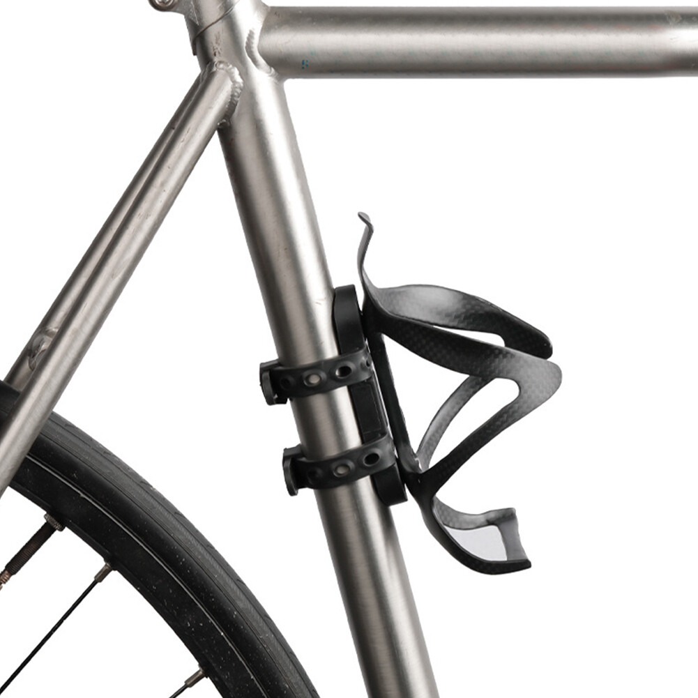 MTB Road Bicycle Bottle Cage Mount Base Silicone Bike Kettle Rack Adapter