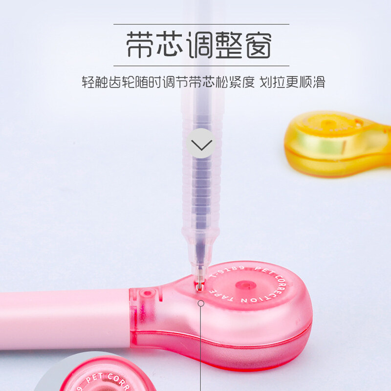 Large Capacity Pen Shape Correction Tape 5mm x 60m Creative Colorful White Corrector