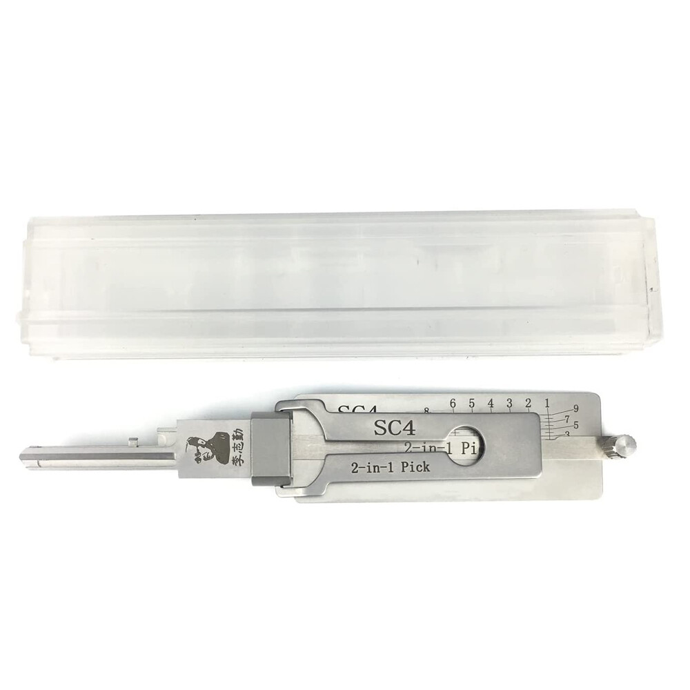 Lees lock 2 in 1 car door lock pick decoder unlock tool kw1 ss001 ss002 kw5 sc1 sc4 hand locksmith tool locksmith tools professional decoder locks for all type