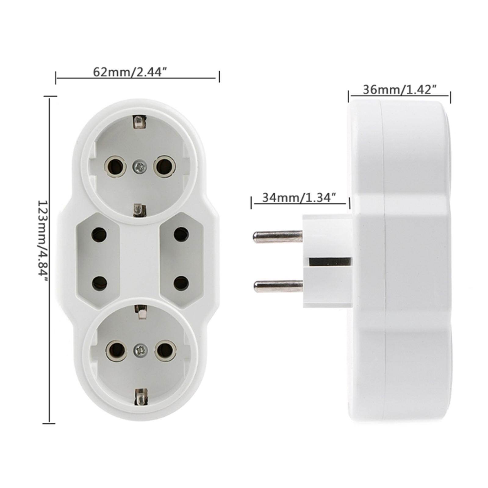 Serbery Russia Multiple Conversion Socket Lightweight Plug Adapter for Travel Home