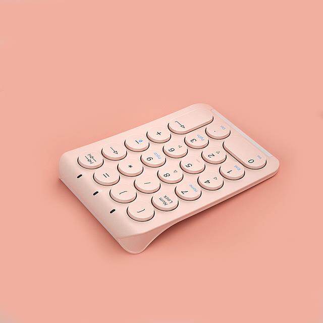 Bluetooth Wireless Number Pad 22 Keys Wireless Financial Accounting Numeric Keypad External Numpad Numbers Keyboard for Laptop