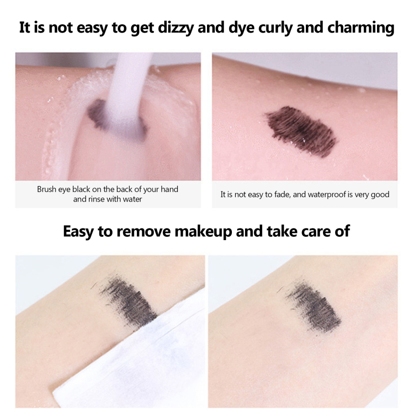 Mascara Cong Dày Trang Điểm Mắt Không Bị Nhòe Không Thấm Nước Chống Mồ Hôi Lâu Trôi