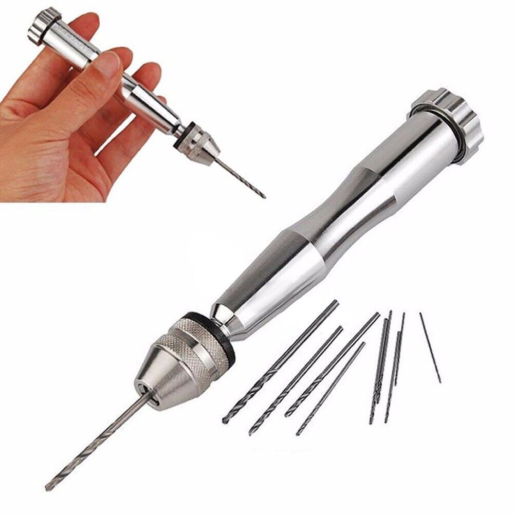Power Tools Mini Hand Drill Set Multi Use Pin Portable Power tools Silver
