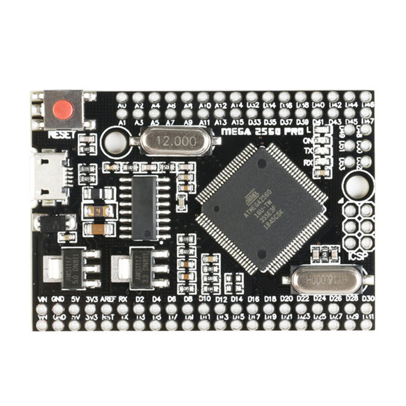 1 cái thông minh Điện tử bảng mạch phát triển MEGA2560 Pro nhúng CH340G/ ATmega2560-16AU USB cho Arduino bảng mạch phát triển với nam kim tương thích MEGA2560