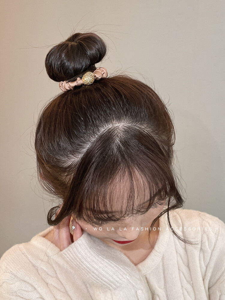 LINDREAM Dây buộc tóc co giãn phong cách Hàn Quốc cho nữ