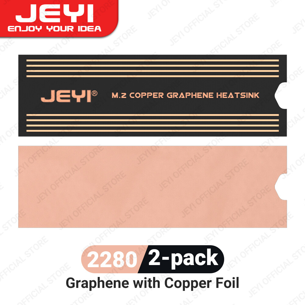 JEYI Graphene 2280 2242 2230 M.2 SSD Heatsink, DualLayer Graphene Heat
