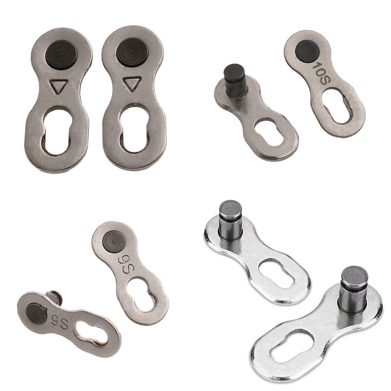 IPTY 2Pcs Portable Bicycle Chain Master Link Joint Connector 6/8/10 Speed Quick Clip