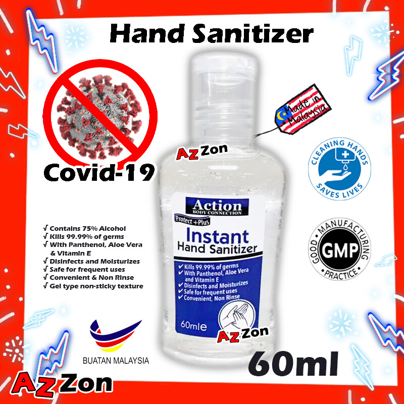 Action Body Connection Protect Plus Instant Hand Sanitizer 60ml