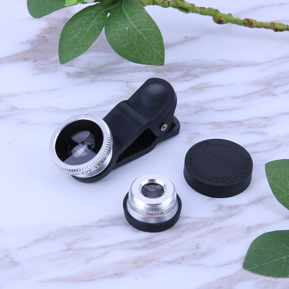 3 in 1 Fish Eye+ Wide Angle+ Macro Camera Lens Kit for Phone