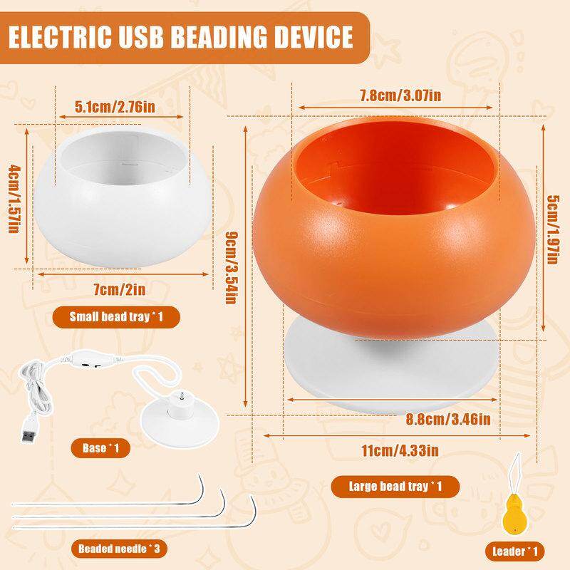 USB beading Bát spinner tốc độ có thể điều chỉnh Spin Bead loader điện Bead Spinner USB beading Bát Spinner Kit tốc độ có thể điều chỉnh Spin hạt loader với 3 mắt lớn kim Bát cho làm đồ trang sức tự động hạt Spinner