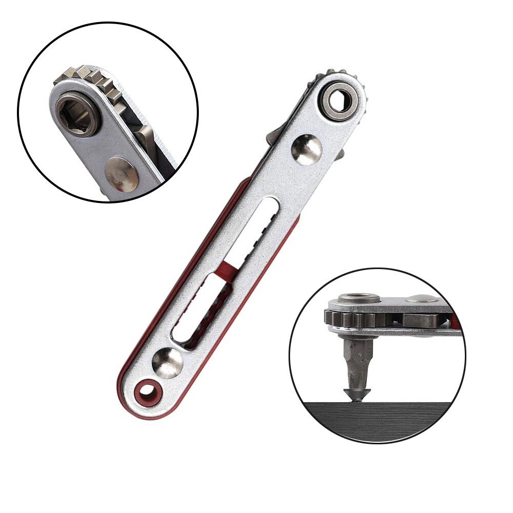 Accessory Ratchet Wrench 103mm Bidirectional Control Chrome Vanadium Steel