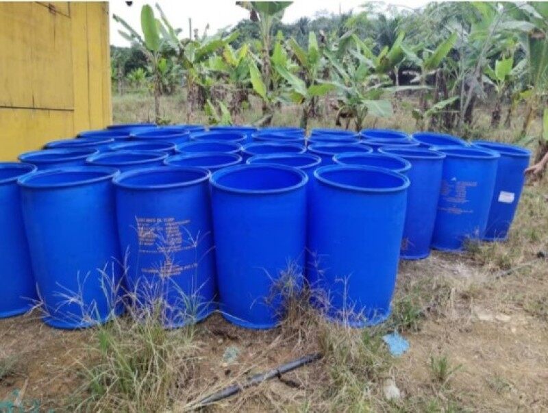 Malaysia Stock Tong Drum Plastik/Tong Air 200 Liter / Blue Drum Plastic / Bekas Tong