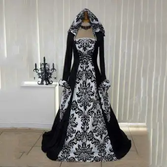 Summer Korean Ladies Dresses Women Vintage Retro Gothic Long