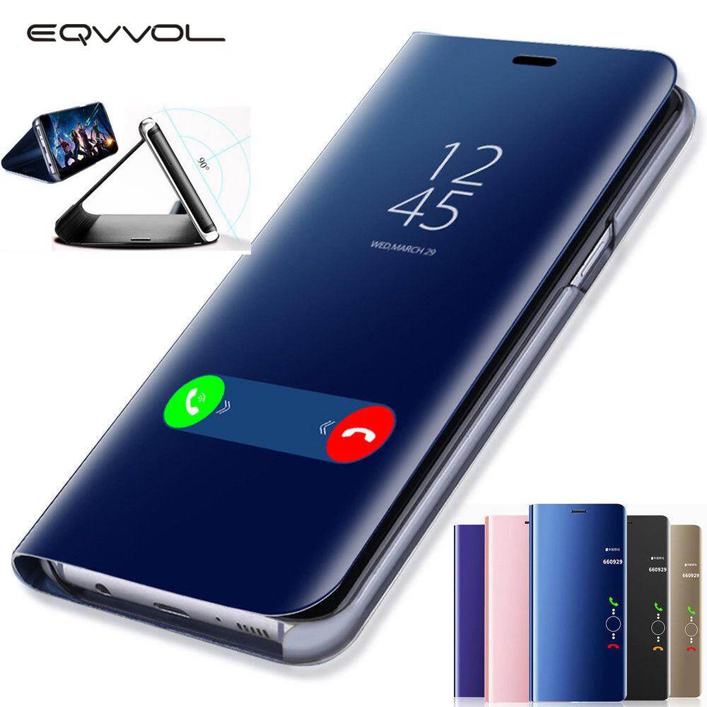 Clear View Mirror Case For Samsung Galaxy Note 9 / Note9 Leather Flip Stand Case Mobile Accessories Phone Cases Cover