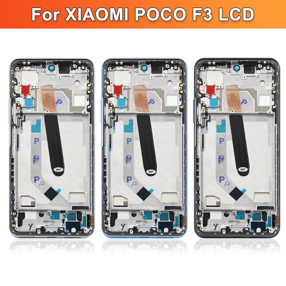 Bluesky 6.67 "cho Xiaomi POCO F3 Màn hình LCD với khung Bộ linh kiện số của màn hình cảm ứng thay thế cho pocof3 m2012k11ag sửa chữa màn hình