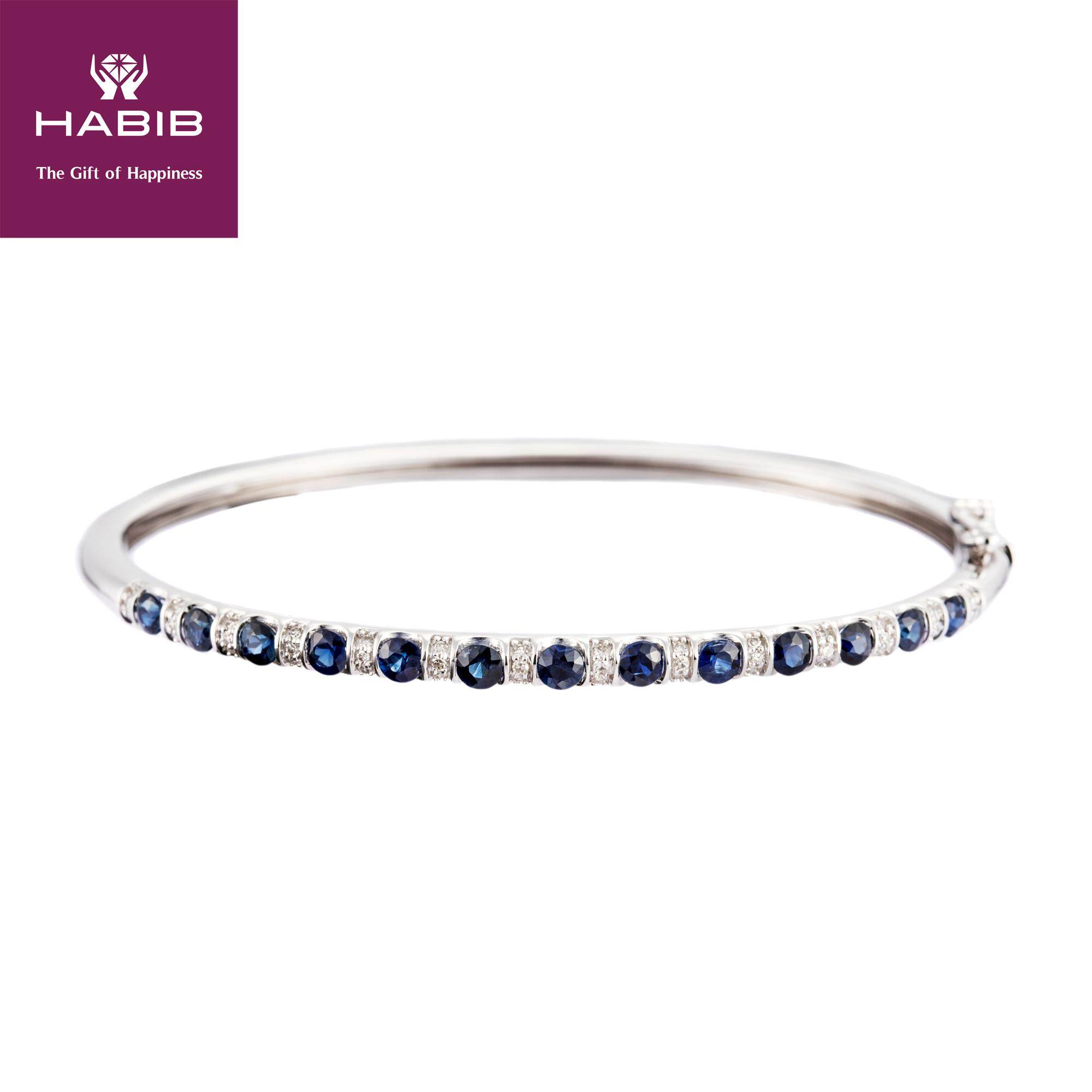 white sapphire bangle