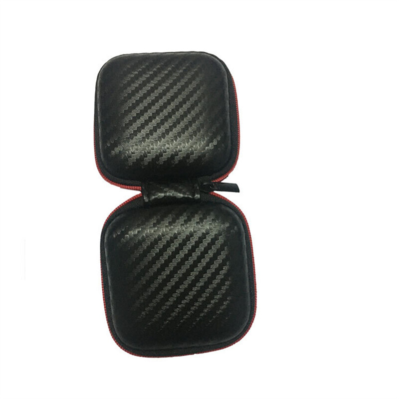 1/2Pcs Xách Tay Nhỏ Lưu Trữ Hộp Vuông Keychain Lưu Trữ Ánh Sáng Túi EVA Chống Sốc Cứng Moistureproof Túi Tai Nghe