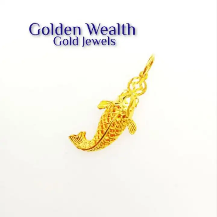 916 Gold Fish Pendant 金钱魚吊牌 Lazada
