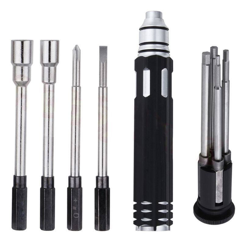 Bộ Dụng Cụ Sở Thích Tuốc Nơ Vít 8 Trong 1 Bỏ Túi, Cho Máy Bay Không Người Lái Xe RC Ổ Cắm Cờ Lê Lục Giác Máy Bay Lục Giác H1.5 H2.0 H2.5 H3.0