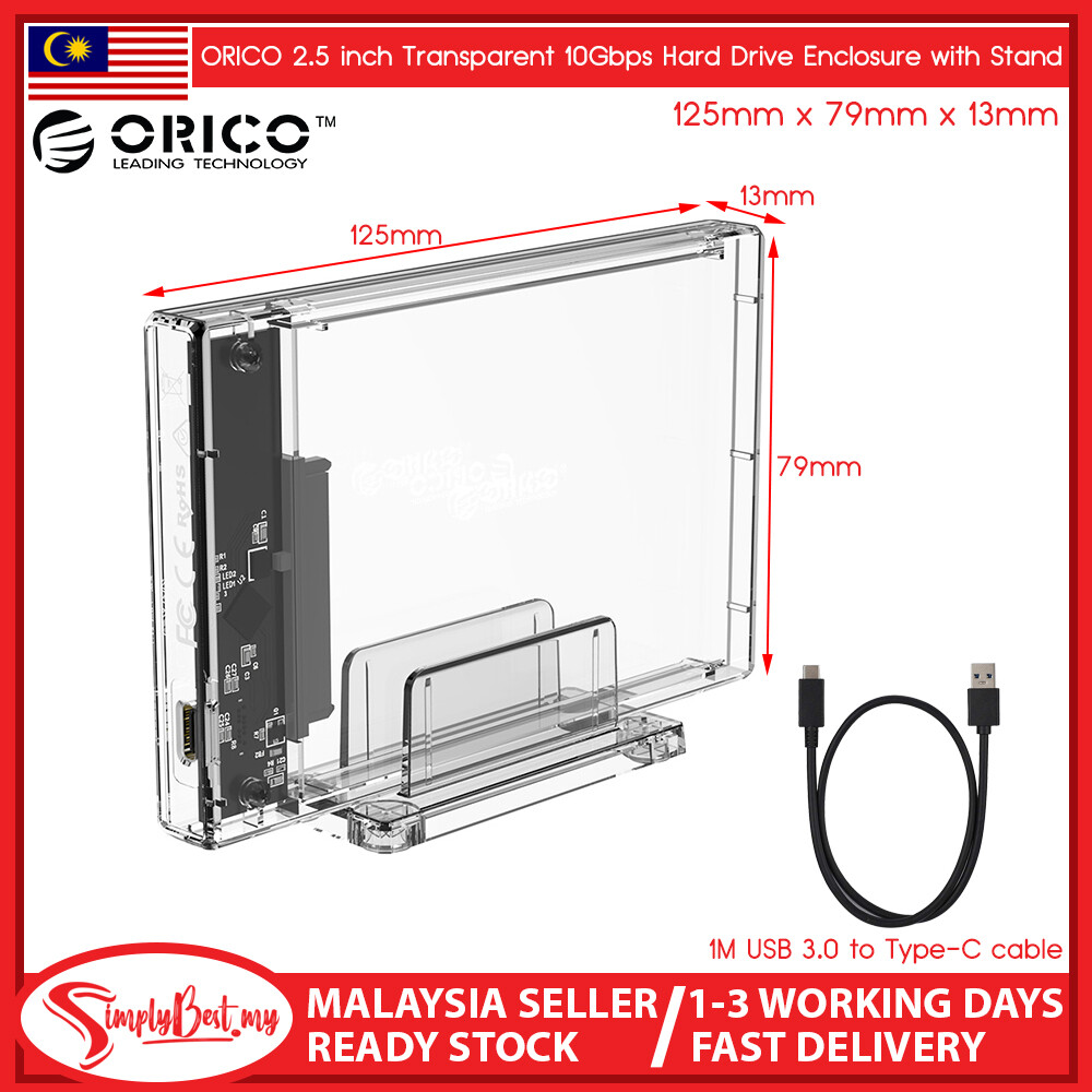 SIMPLYBEST ORICO High Speed 5Gbps HDD Case Clear Box