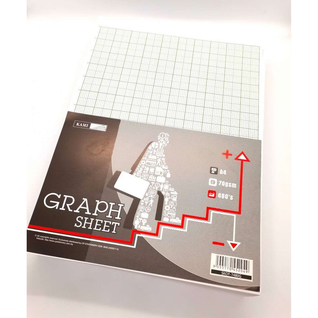 KAMI GRAPH SHEET PAPER 480'S 2MM SQUARE 20CM X 26CM Lazada