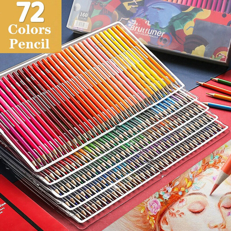 BOKALI New 72 color Professional Oil Color Pencils Set Artist Painting Sketching Pencil