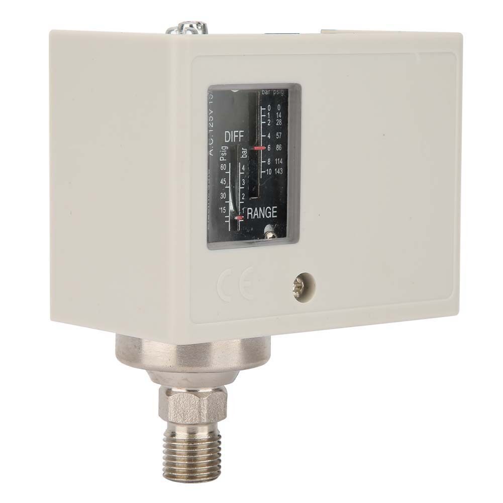 Xuelelile Công Tắc Điều Khiển Áp Suất Điện Tử, Công Tắc Điều Khiển Áp Suất G1/4" Máy Nén Bơm Nước Không Khí Bộ Điều Khiển Áp Suất
