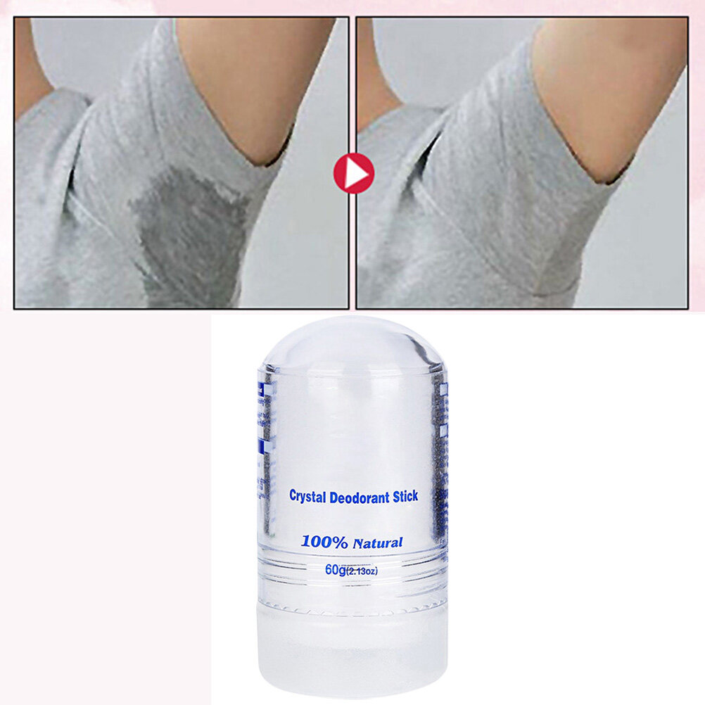60g Crystal Deodorant Alum Stick Body Underarm Odor Remover Antiperspirant for Men and Women