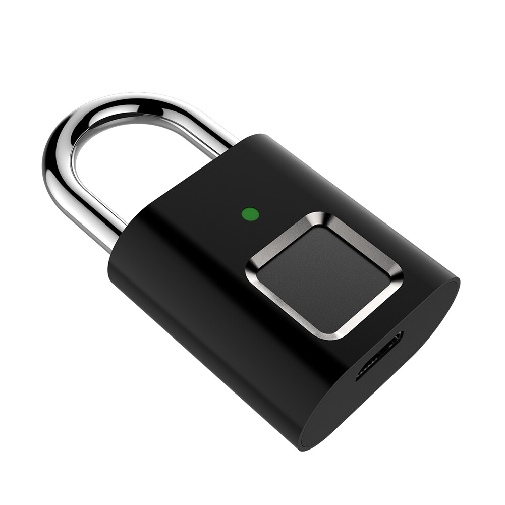 Anytek L34 Smart Fingerprint Padlock USB Rechargeable Door Suitcase Lock