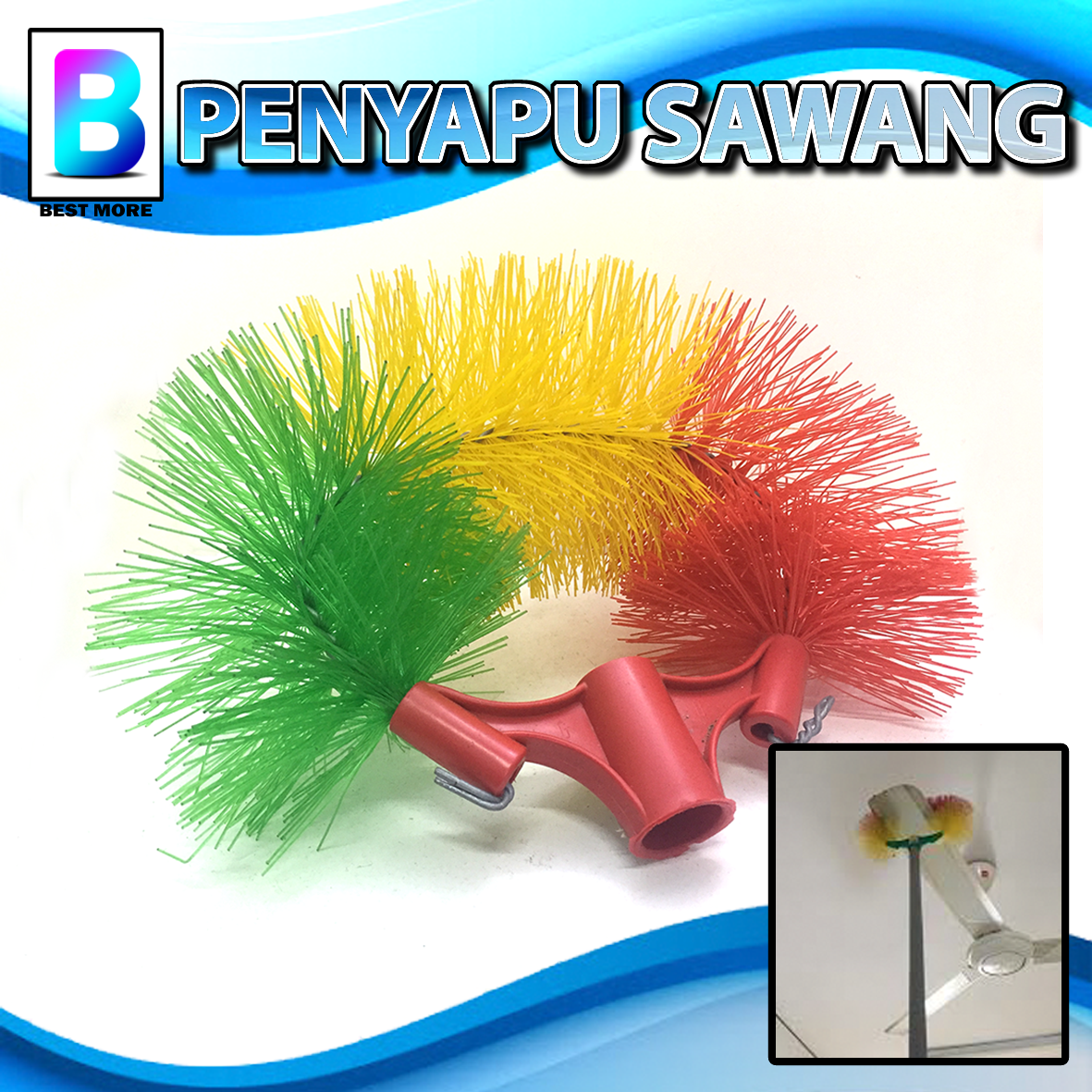 Cobweb Duster Penyapu Sawang For Easy Clean The Fan Lazada