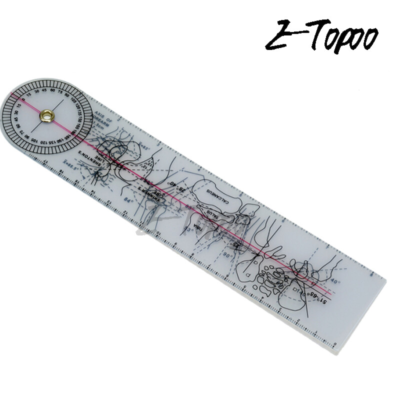 8Inch Goniometer Angle Ruler Rule Joint Orthopedics Tool Instruments Plastic Protractor