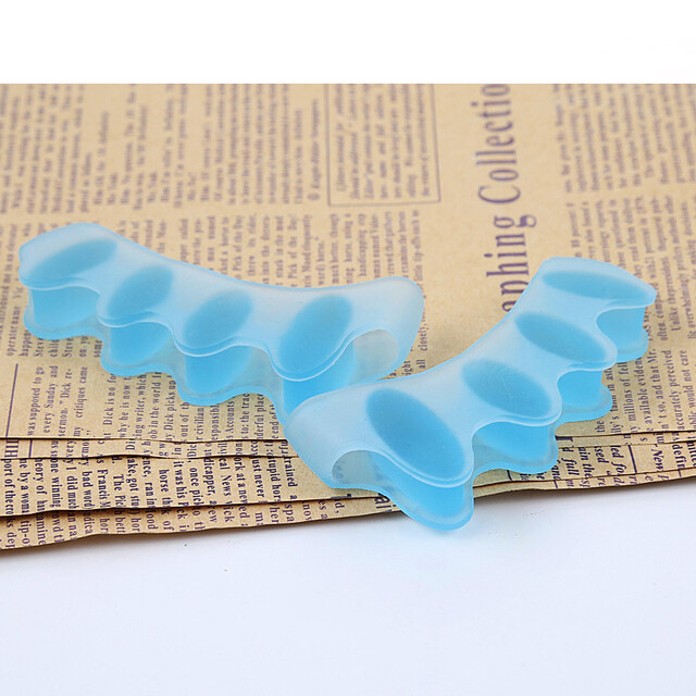Yuoo 1Pair Silicone Finger Toe Separator Hammer Toe Correction Pad Hallux Valgus Orthopedic Bunion Guard Toe Spacer Foot Care Tool