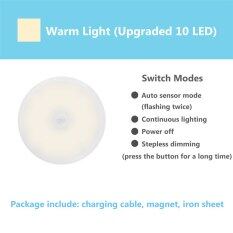 Cảm biến chuyển động PIR đèn ngủ LED có thể sạc qua USB Dimmable đèn LED đêm đèn phòng ngủ nhà bếp đèn đèn tủ quần áo không dây