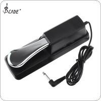 SLADE Universal Electronic Organ Piano Keyboard Sustain Pedal Chrome Plated Damper Pedal Musical Instruments with Plastic Shell