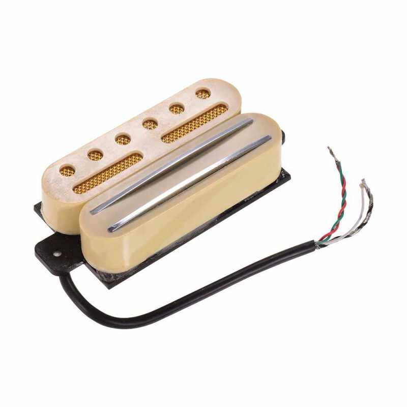 Hot Rail Dual Coil Humbucker Pickup with 4 Wires for ST LP Electric Guitar Replacement Parts (Yellow) Malaysia