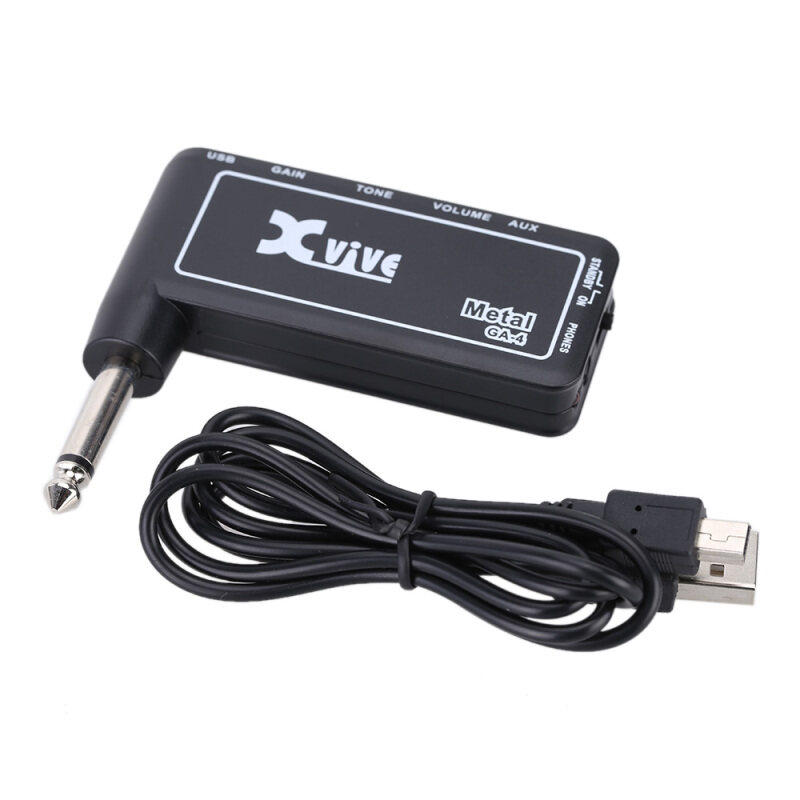 Xvive GA4 Kim Loại Mini Di Động Có Thể Sạc Lại Bộ Khuếch Đại Âm Thanh Cho Đàn Ghi-ta Điện Bộ Khuếch Đại Cho Tai Nghe Chụp Tai Khuếch Đại