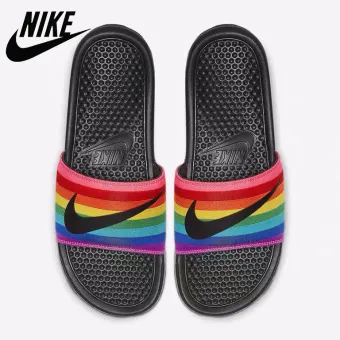 rainbow slippers