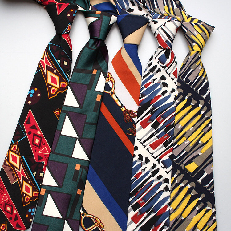 Polyester printed tie Men's and Women's Casual Tie
