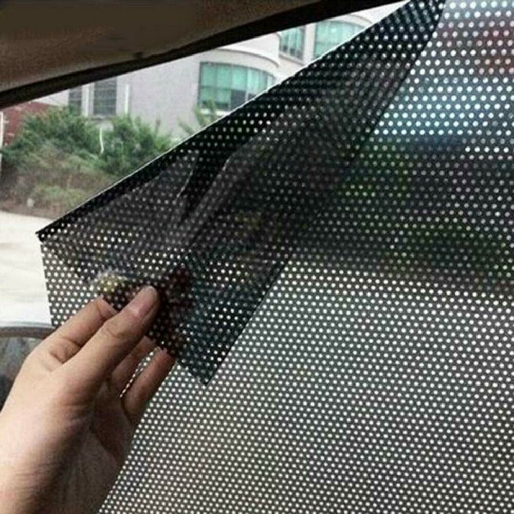 2Pcs Car Sun Shade Cover Rear Window Side Block Static Cling Visor Shield Screen