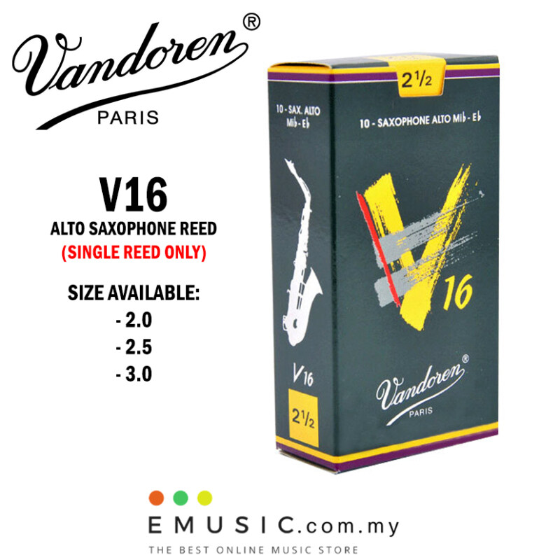 Vandoren Paris V16 Alto Saxophone Reed - Single Reed Malaysia