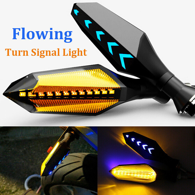 [Greenwind] 8mm Motorcycle LED Turn Signal Lamp Sequential Flowing Flash Indicator Lights
